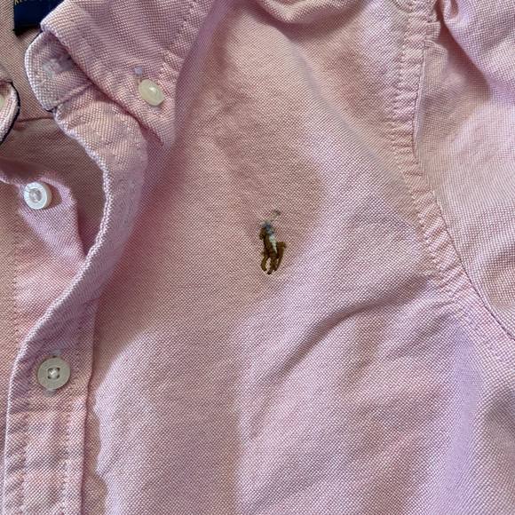 Ralph Lauren Pink Girls Polo Shirt Size 6 - Picture 2 of 10